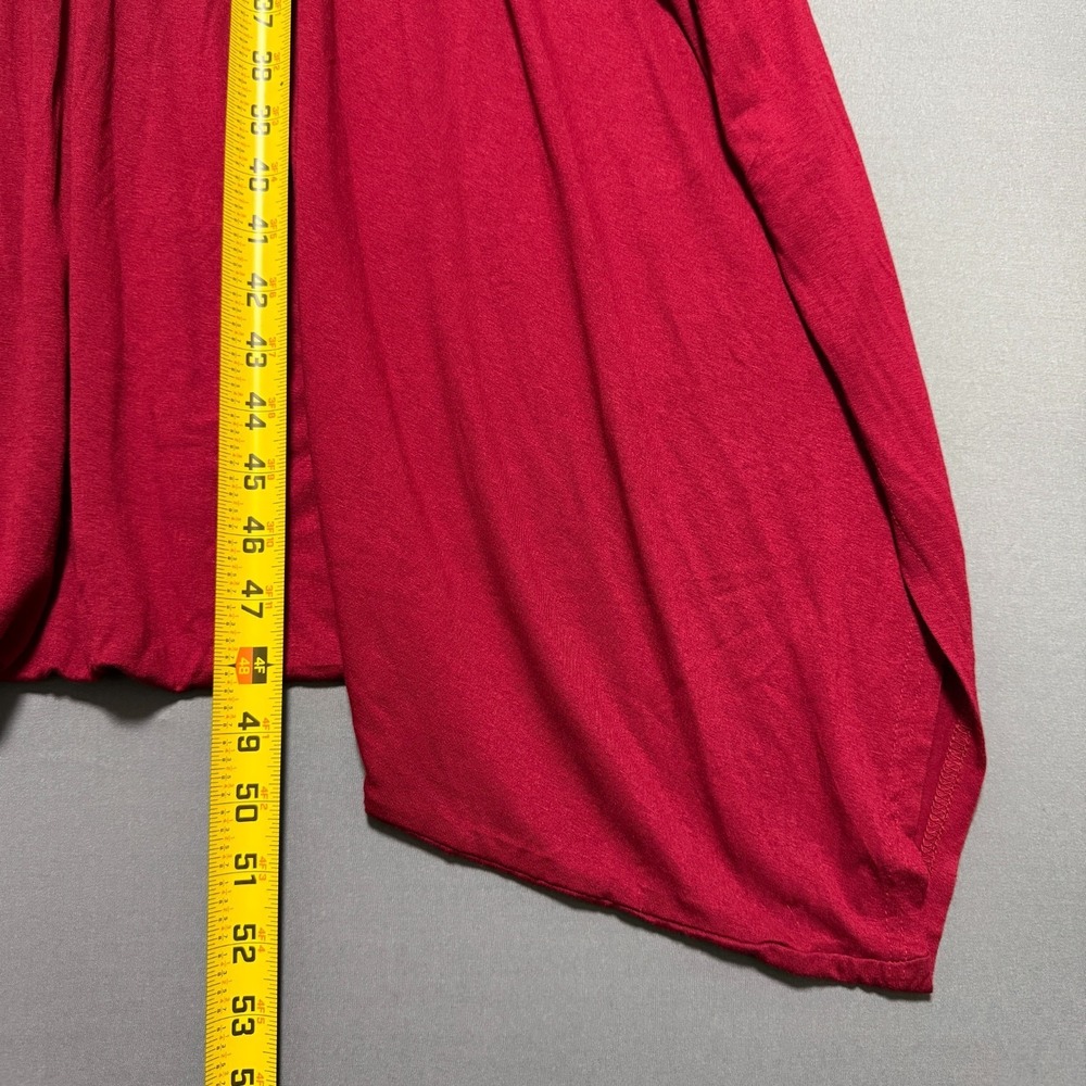 Double Chic Red Harem Jumpsuit L Boho Lagenlook Lounge Strappy Romper Oversized - Picture 6 of 8